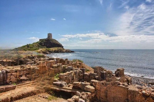archaeological site of nora and torre del coltellazzo sardinia italy